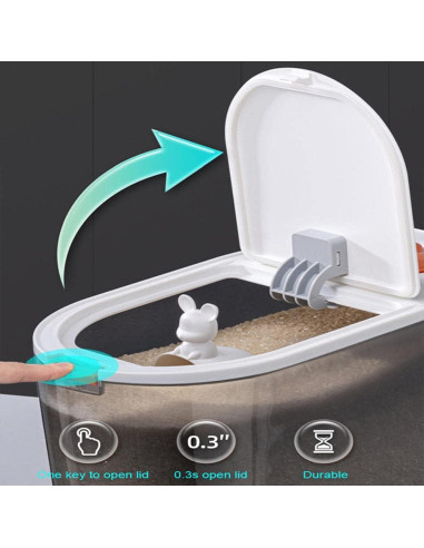 Contenedor de Almacenamiento de Alimentos NEWCES 10KG Hermético