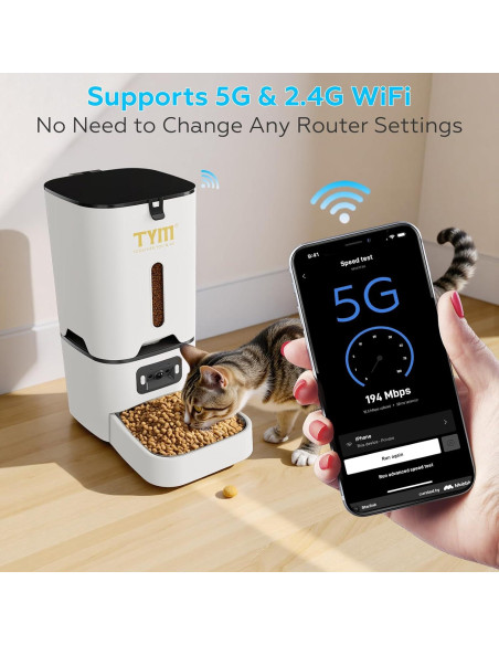 Alimentador Automático TYM 7L con Cámara y WiFi 5G