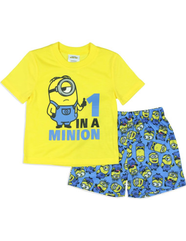 Conjunto de Pijama Corto para Niños Intimo Minions 2T