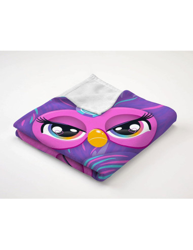 Toalla de Playa Furby Vibrante 76x152 cm Suave Multicolor