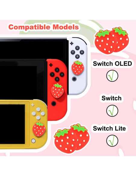 Tapones de Joystick Kawaii KimmiDirect para Nintendo Switch - 4PCS