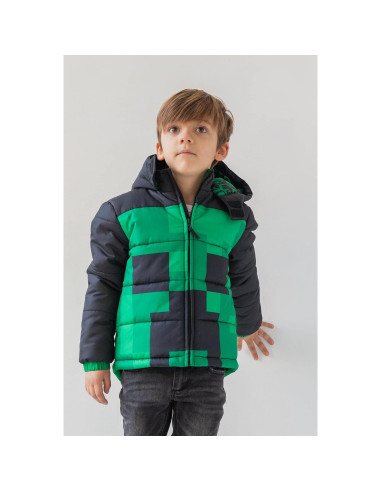 Chaqueta de Invierno Minecraft Creeper para Niños 5-6 años