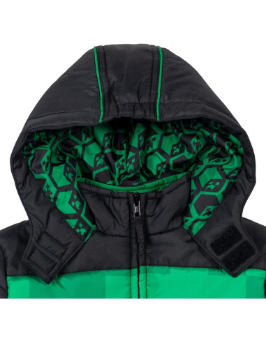 Chaqueta de Invierno Minecraft Creeper para Niños 5-6 años
