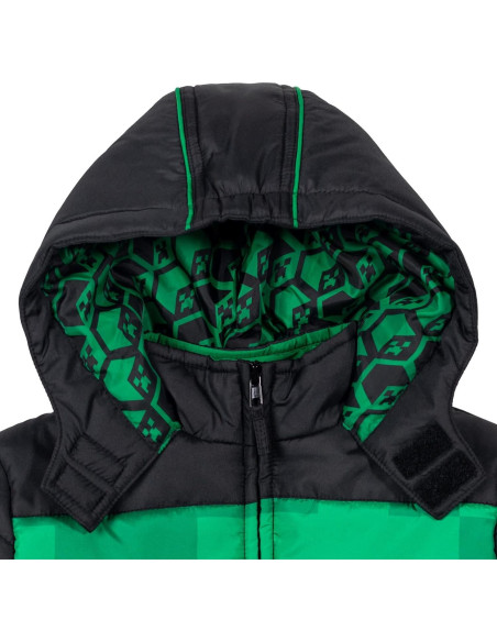Chaqueta de Invierno Minecraft Creeper para Niños 5-6 años