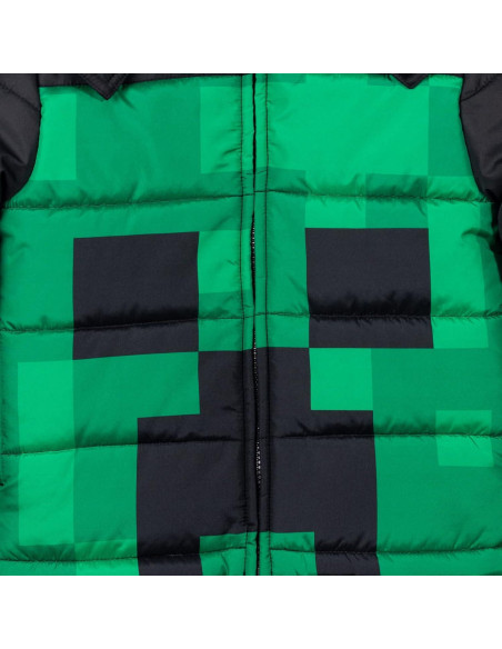 Chaqueta de Invierno Minecraft Creeper para Niños 5-6 años