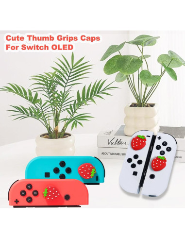 Tapones de Joystick Kawaii KimmiDirect para Nintendo Switch - 4PCS