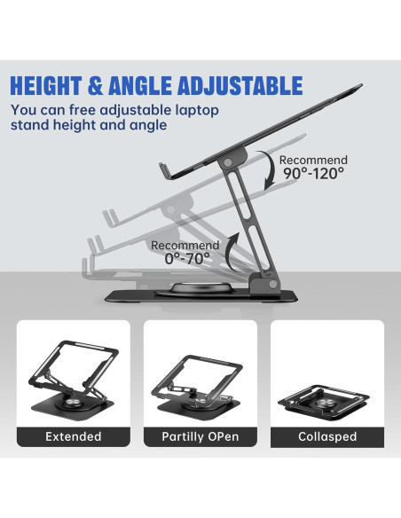 Soporte para Laptop JOYEKY F147 Ajustable 360 Ergonómico