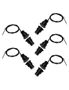 5 Juegos de Contactos Magnéticos NC DSYBJR para Puertas - Negro