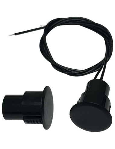 5 Juegos de Contactos Magnéticos NC DSYBJR para Puertas - Negro