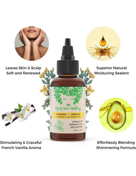 Aceite Multiuso Natural Kyra's Shea 60 ml - Aguacate y Vainilla