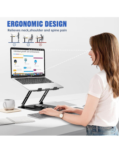 Soporte para Laptop JOYEKY F147 Ajustable 360 Ergonómico