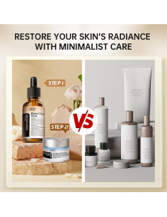 Juego de Cuidado de la Piel VGO - Hidratante Caracol 50g y Suero Vitamina C 30g 2