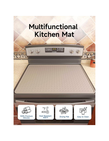 Cubierta de Silicona Beige Bampanda 71.1x50.8 cm para Estufa