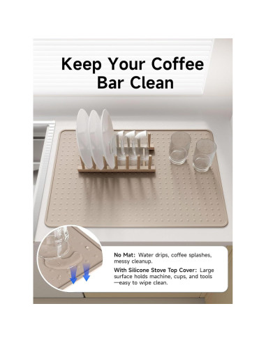 Cubierta de Silicona Beige Bampanda 71.1x50.8 cm para Estufa