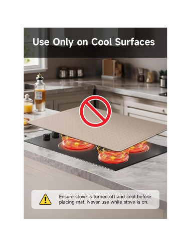 Cubierta de Silicona Beige Bampanda 71.1x50.8 cm para Estufa