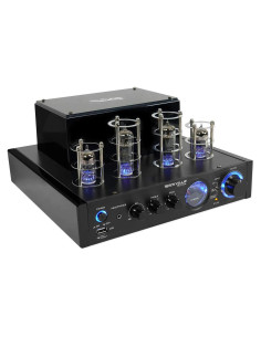 Amplificador de Tubo Rockville BluTube LED 70W Bluetooth Negro