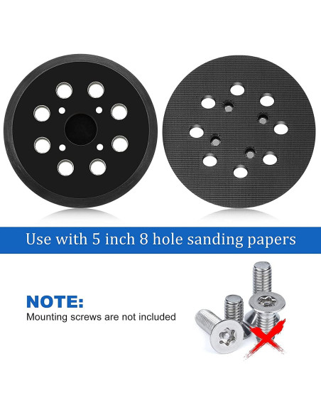 Almohadilla de Lijado 5" Taokyid 8 Agujeros para Lijadoras