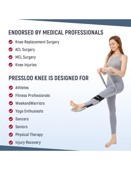 Estirador de Isquiotibiales PressLoo Mejorado 2.0 para Rodilla