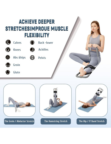 Estirador de Isquiotibiales PressLoo Mejorado 2.0 para Rodilla