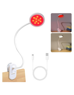 Lámpara de Terapia de Luz Roja YKeluxon 625nm y 4500K