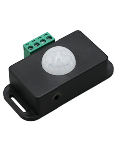 Sensor PIR 12V-24V QDenglamp para Luz de Movimiento Negro
