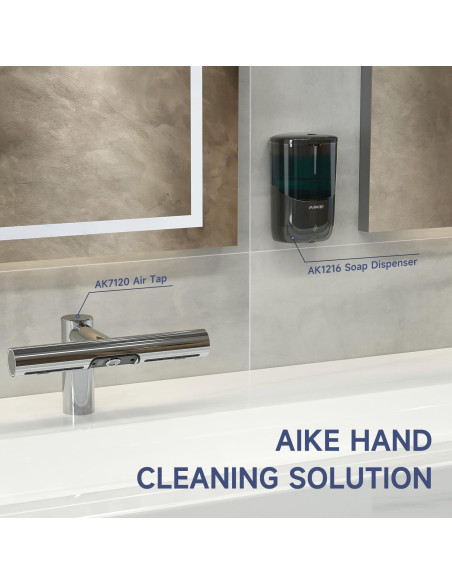 Dispensador Automático de Jabón AIKE AK1216 Negro 650 ml