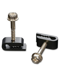 Clips de Cable Eléctrico THE CIMPLE CO - 10 Piezas Negros