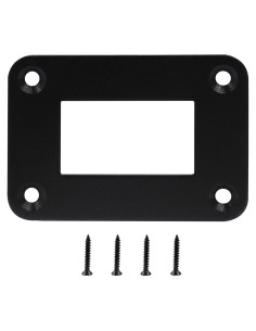 Cubierta de Interruptor Rocker BokWin Negra 48x68mm Aluminio