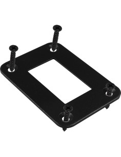 Cubierta de Interruptor Rocker BokWin Negra 48x68mm Aluminio 2