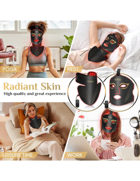 Juego de Máscaras de Terapia de Luz Roja Onisdin - Ajuste Brillo 5 Niveles