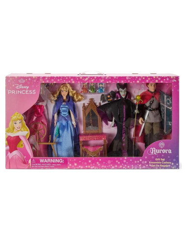 Conjunto de Muñecas Disney La Bella Durmiente - Aurora, Phillip y Malefica