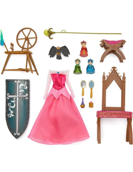 Conjunto de Muñecas Disney La Bella Durmiente - Aurora, Phillip y Malefica