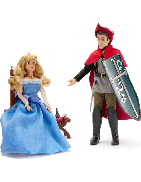 Conjunto de Muñecas Disney La Bella Durmiente - Aurora, Phillip y Malefica