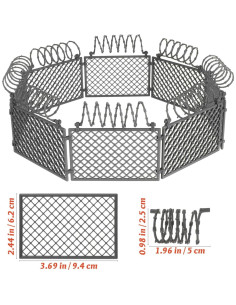 Valla de Juguete Miniatura ABS Abaodam 9.4x6.2 cm para Casa de Muñecas 2