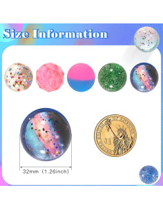 20 Pelotas Saltarinas Ayfjovs de Goma 32mm - 5 Estilos 2