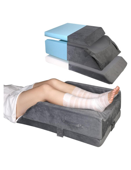 Cojín Elevador de Piernas Ajustable CIVJET - Espuma Viscoelástica