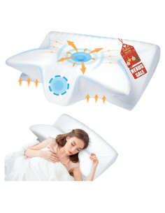 Almohada Cervical Hexus 2073 Espuma Viscoelástica Blanca 59x37cm