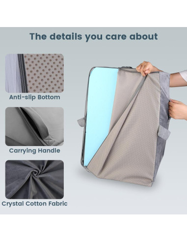 Cojín Elevador de Piernas Ajustable CIVJET - Espuma Viscoelástica