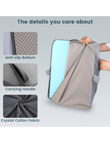 Cojín Elevador de Piernas Ajustable CIVJET - Espuma Viscoelástica