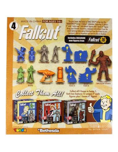 Figuras Coleccionables Toynk Fallout Nanoforce Vol. 4 - 12 Piezas