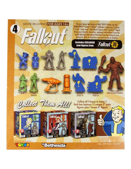 Figuras Coleccionables Toynk Fallout Nanoforce Vol. 4 - 12 Piezas