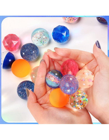 20 Pelotas Saltarinas Ayfjovs de Goma 32mm - 5 Estilos