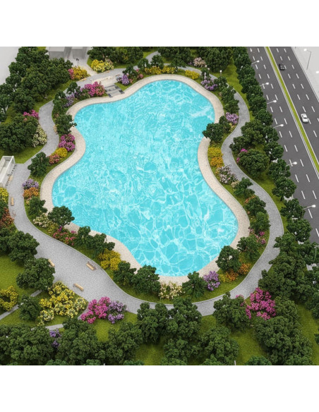 Calcomanías de Agua Ripple Telooco 6 Pcs 29.7x21 cm Azul