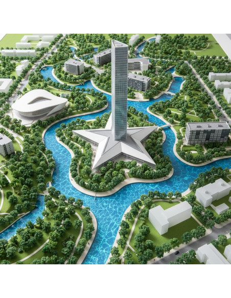 Calcomanías de Agua Ripple Telooco 6 Pcs 29.7x21 cm Azul