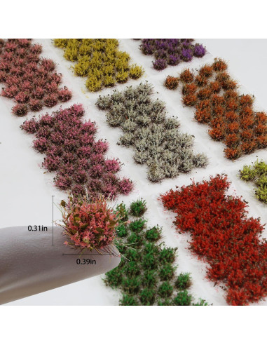 Conjunto de 32 Piezas de Diorama Ylutex - Flores Amarillo Marchito 8mm