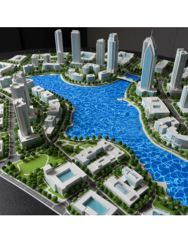 Calcomanías de Agua Ripple Telooco 6 Pcs 29.7x21 cm Azul