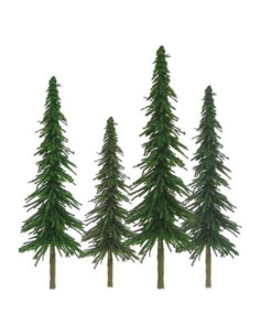 Árboles de Abeto JTT Super Scenic 10-15 cm - Paquete de 24