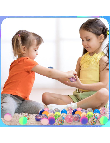 20 Pelotas Saltarinas Ayfjovs de Goma 32mm - 5 Estilos