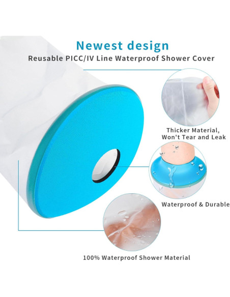 Cubierta Impermeable para Yeso de Pierna SUPERNIGHT 58cm