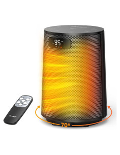 Calentador Eléctrico Portátil GiveBest PTC 1500W Oscilante 70